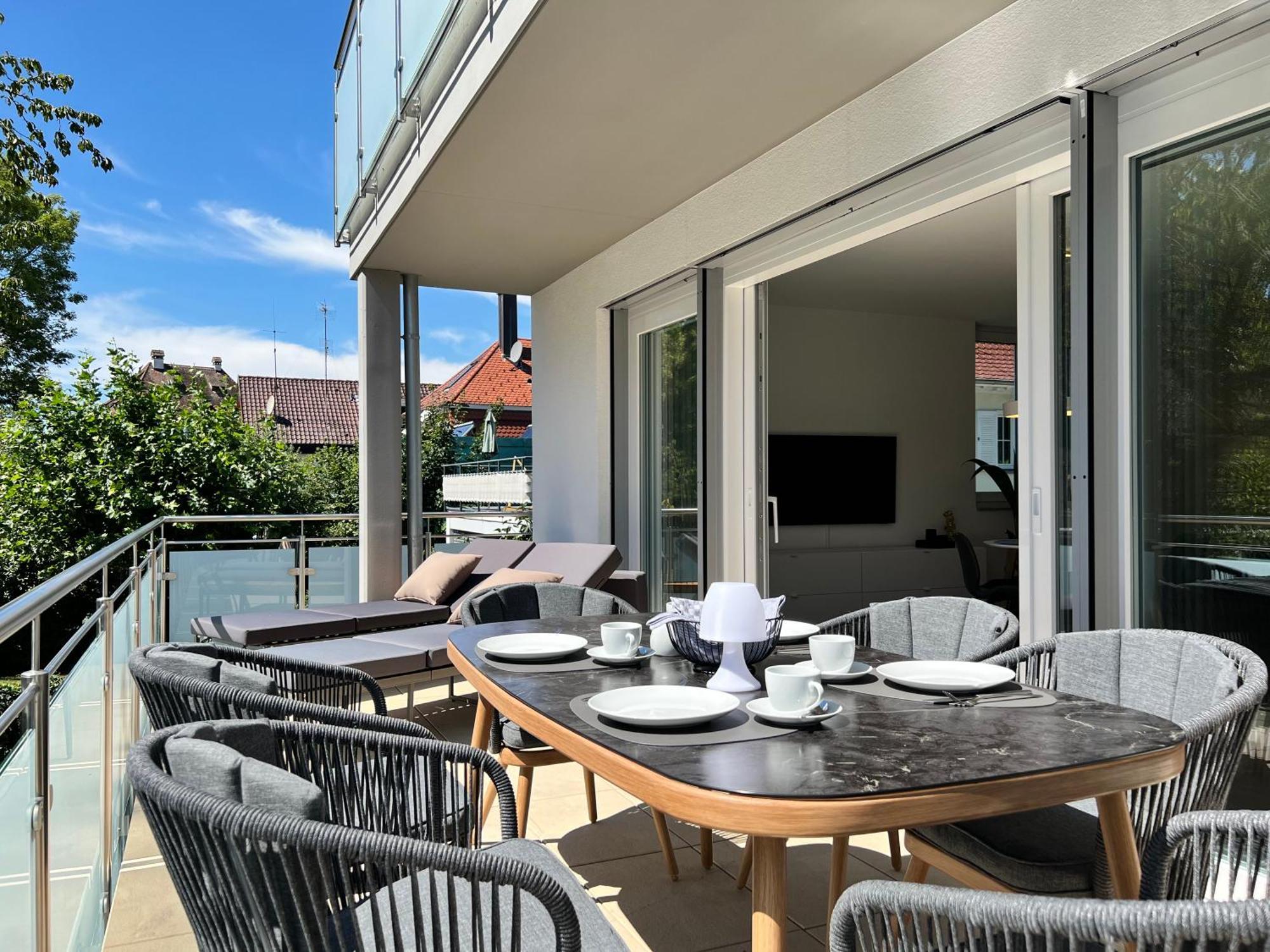 Neues Seeapartment Uberlingen Eksteriør bilde